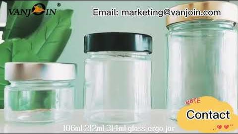 Glass Ergo Jar for Honey Snack Food