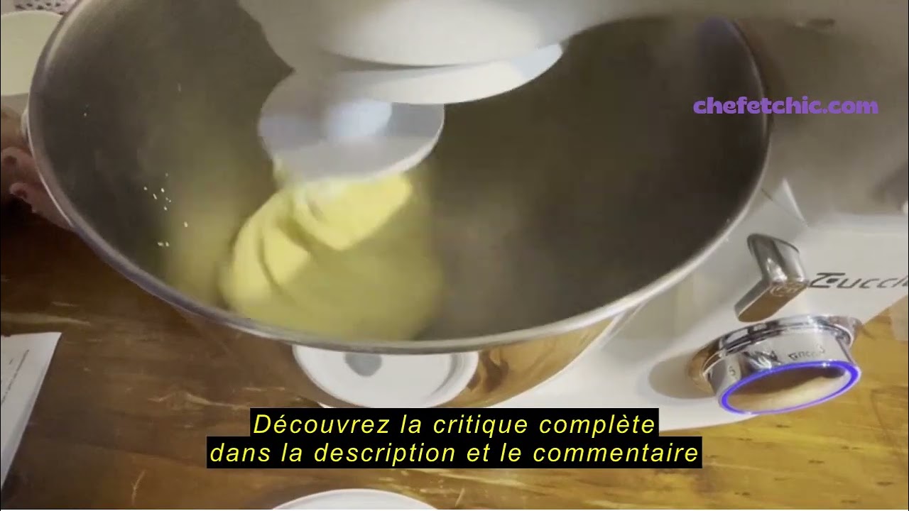 Avis sur la Zuccie Robot Pâtissier 1500W 8L Robot Patissier Multifonctions Écran LCD + Fonction de F