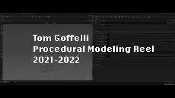 Procedural Modeling Reel 2021 2022