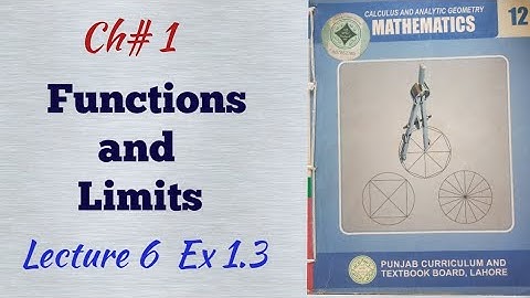 Fsc Maths Part 2 Chapter 1|| Functions and Limits class 12|| AK Khan
