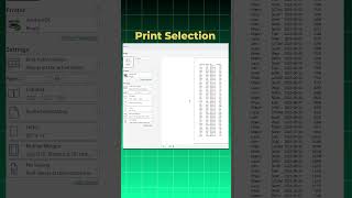 Excel Printing Trick You Didn’t Know! 🖨️ Print Only What You Need