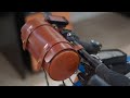 Leather Bicycle Bag - Leatherworking DIY.   Кожаная сумка для велосипеда своими руками.