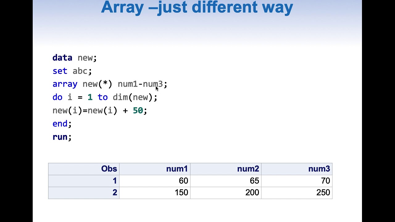 Splitting single variable into multiple variables in SAS using SAS Arrays. - YouTube Splitting Single Variable Into Multiple Variables In Sas Using Sas Arrays. - Youtube