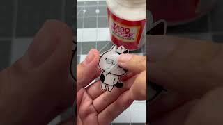 #DIY Custom keychain 🐈‍⬛ using Posca and sharpie #shorts #crafts #diycrafts screenshot 1