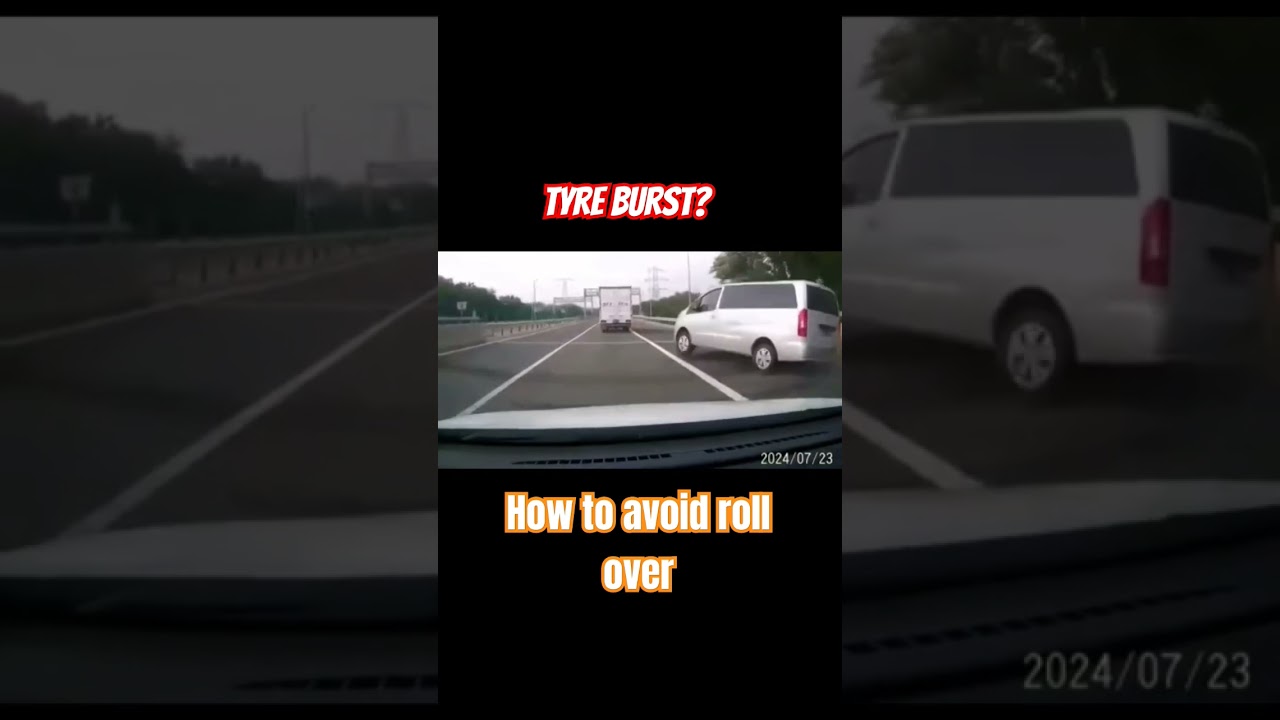 How to avoid rollover while tyre burst 