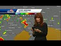 Margaret Orr tears up as she reads dire warning from National Hurricane Center