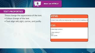 Ch 8 | Ajanta Publications | Computer | Class 07 | More on HTM5 |  For children