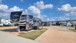 My new home, a 45' toy hauler 5th wheel. by Wingin' It with John 1,685 views 7 months ago 6 minutes, 13 seconds