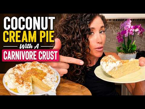 Coconut Cream Pie With A Carnivore Crust
