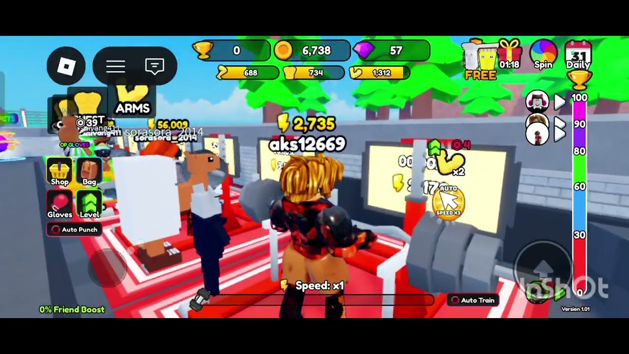 I play roblox in bodybuilding 😎😯😂