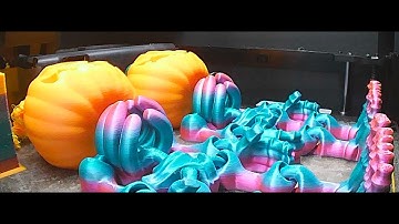 3D printing time lapse - Bambu Lab P1S - Flexi Factory Skeleton Jack in just 14 seconds!