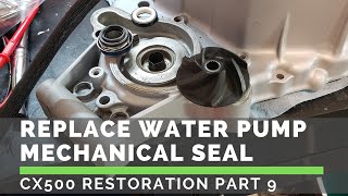 Replace Water Pump Mechanical Seal  CX500 Part 9