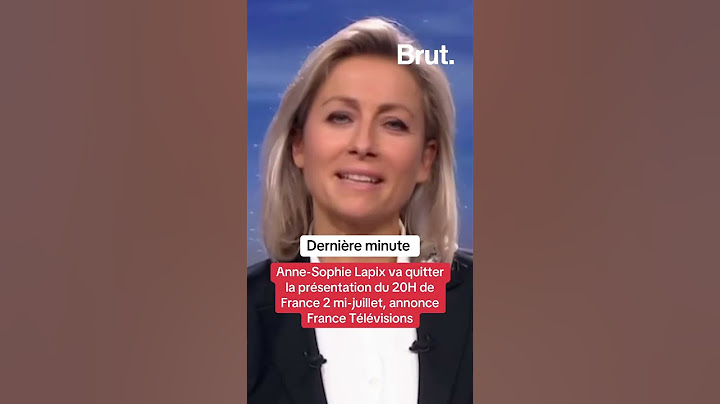 Anne-Sophie Lapix will leave the 8pm news anchor role on France 2 in mid-July, according to Franc...