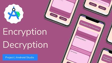 Encryption and decryption application Project UI | XML Java | android studio