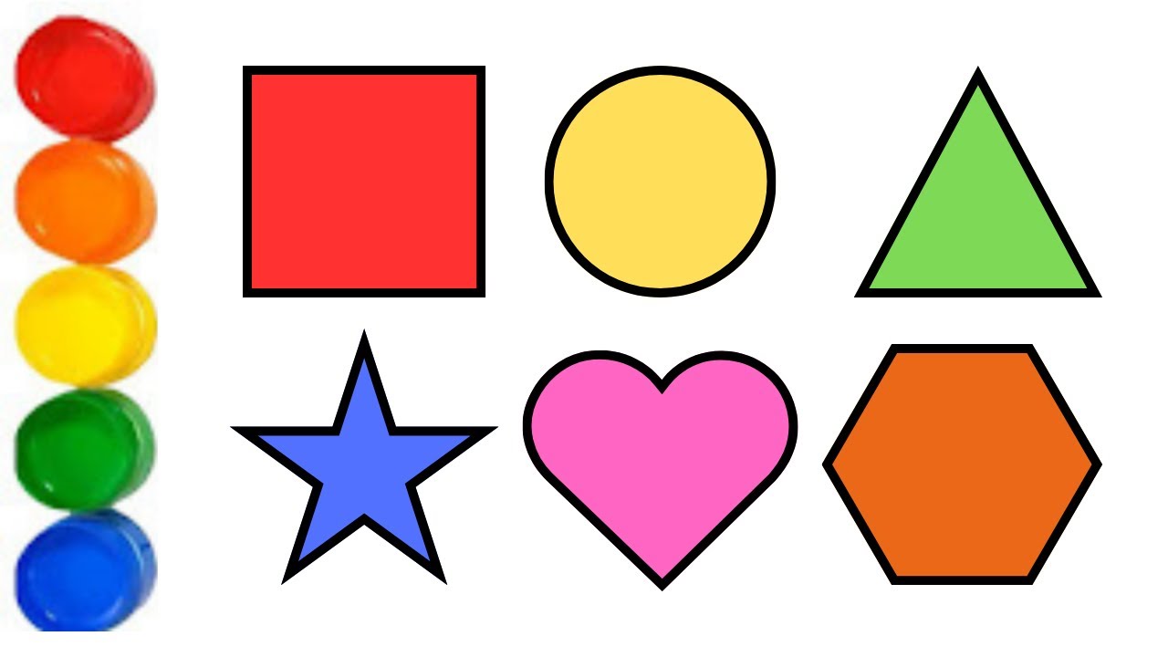 Shapes drawing for kids, Learn 2d shapes, colors for toddlers | Preschool Learning