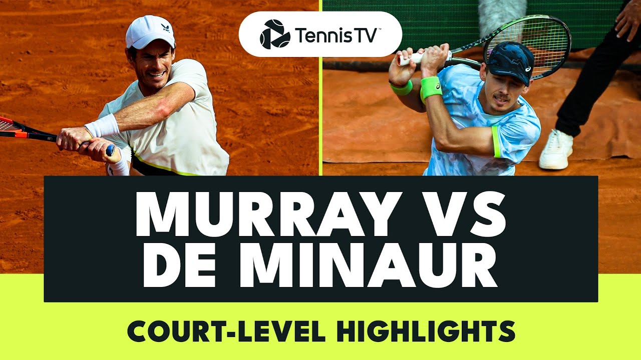 Andy Murray vs Alex De Minaur Court-Level Highlights Monte Carlo 2023