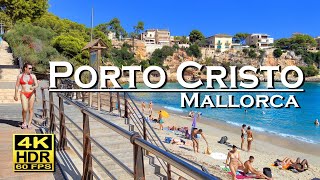 Porto Cristo Mallorca , Spain 4K 60fps HDR (UHD) Dolby Atmos 💖 The best places 👀 Walking Tour