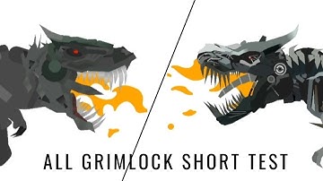ALL GRIMLOCK ANIMATION SHORT TEST - TRANSFORMERS
