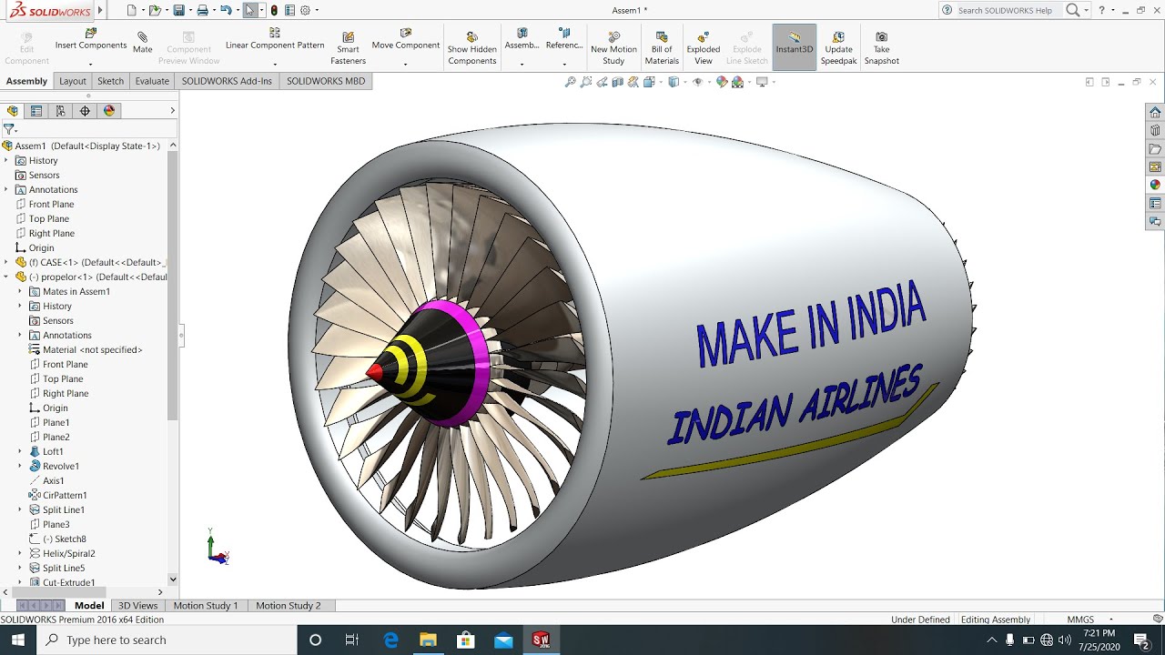 download jet engine solidworks