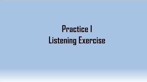 Tes Listening TOEFL : Barron Exercise 1
