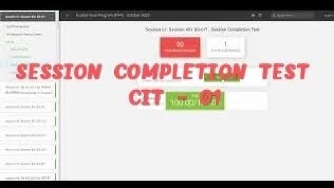 SESSION COMPLETION TEST CIT-01 ||#VISHNUSINGH #COMPUTER