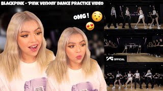 Reaction Blackpink - Pink Venom Dance Practice Video