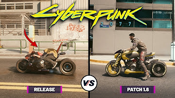 Cyberpunk 2077 Patch 1.6 vs 1.0 - Graphics and Details Comparison