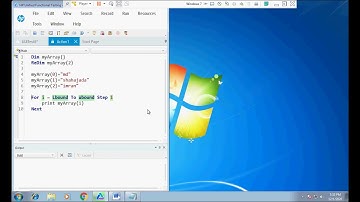 The Array in HP QTP || Micro Focus UFT || VB Scripting