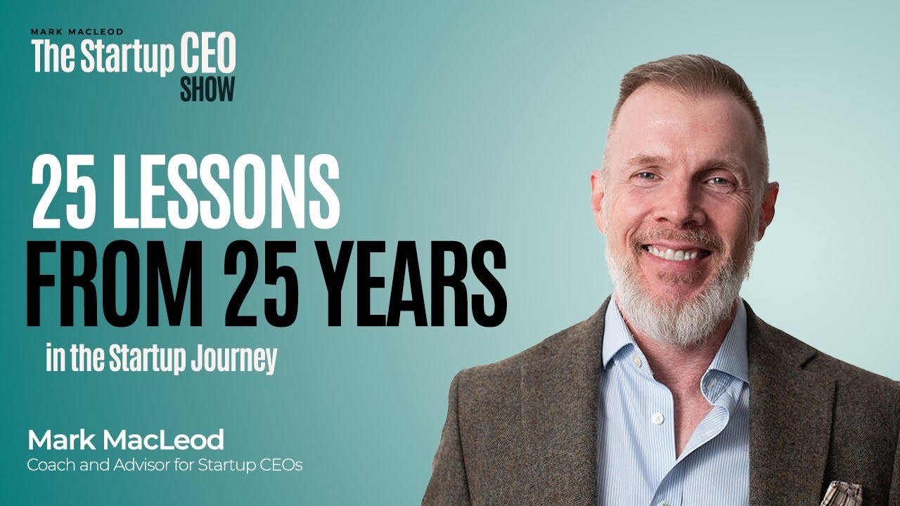 25 Lessons from 25 years in the Startup Journey - YouTube