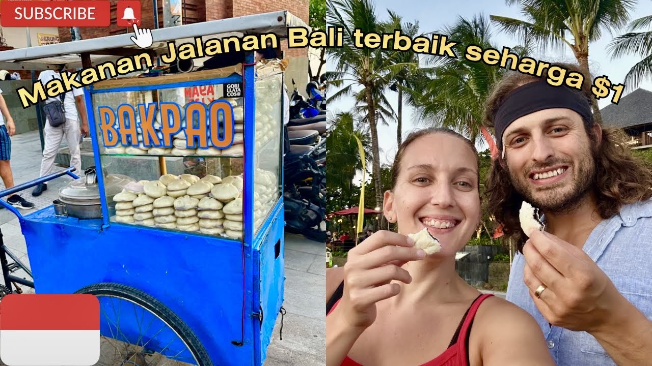 Exploring Bali's Legian: Walking to Padma Beach & trying $1 BAKPAO street food | Bali Vlog 🇮🇩