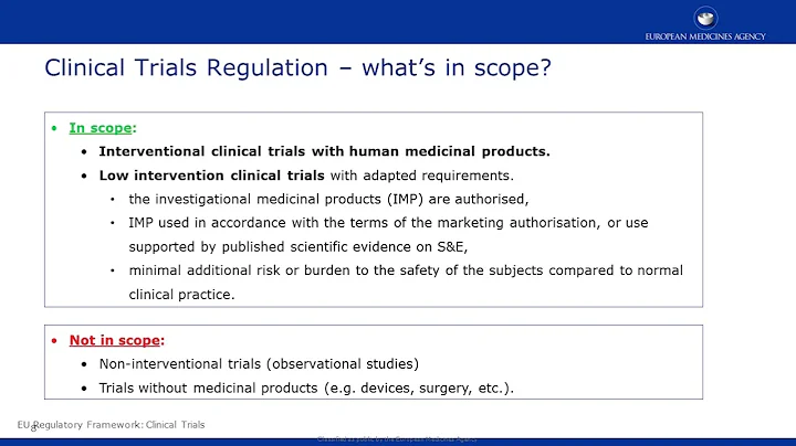Overview of the European Medicines Agency (EMA), Part 1 of 3