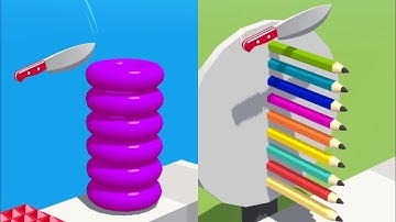 Max Levels Slice it all🔪🍊🎃:All Levels Gameplay iOS,Android,Mobile Satisfying Sound New Update