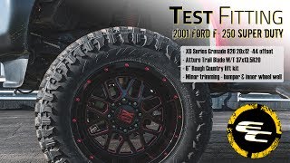 Test Fitting - Lifted 2001 Ford F-250 w/ 20" XD Series Grenades & 37" Atturo Trail Blade M/Ts