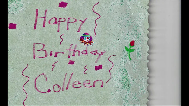 Happy Birthday Colleen! 5-13-89. Colleen Marie Swe...