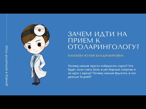 Зачем  обращаться к отоларингологу, если можно лечиться дома | ЛОР-врач Камаева Ю.В.