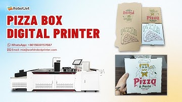 Pizza Box Printer : High speed single pass digital printer with automatic feeder! #box