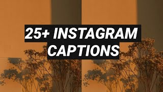 25  aesthetic instagram caption ideas