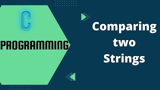 C program to compare two strings.