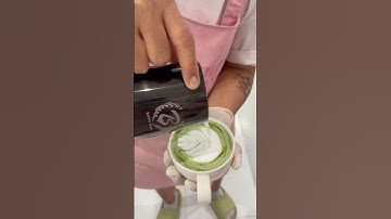 Matcha latteart 🍵🤍#latteart #matcha #matchalovers #shorts #fyp #viralvideo #bkk