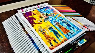 Drawing Goku & Vegeta (GOGETA) -The Greatest Duo!❤️🔥 | ArtSLAYER / @artslayer123 screenshot 1