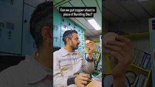 Can we put Copper plate in place of Bursting Disc? Main Air Compressor