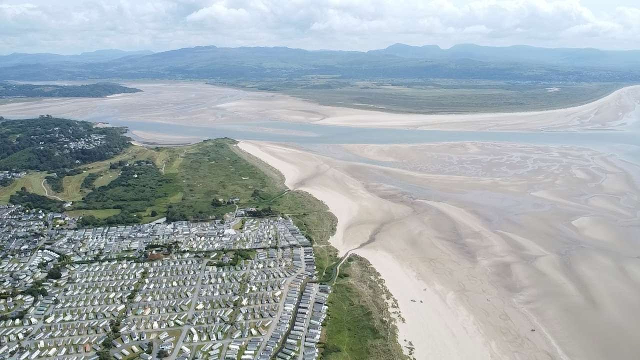 Drone footage of Black Rock sands North Wales that you will not be ...