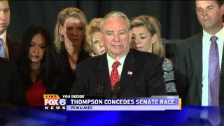RAW VIDEO: Tommy Thompson concedes U.S. Senate race