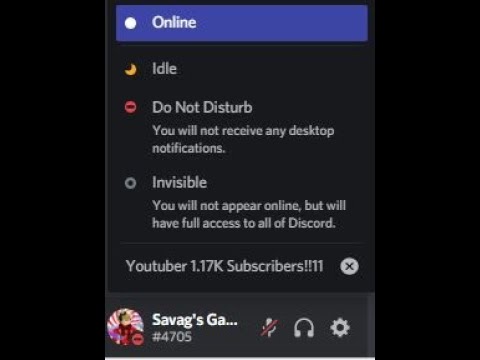 When you go Online on Discord