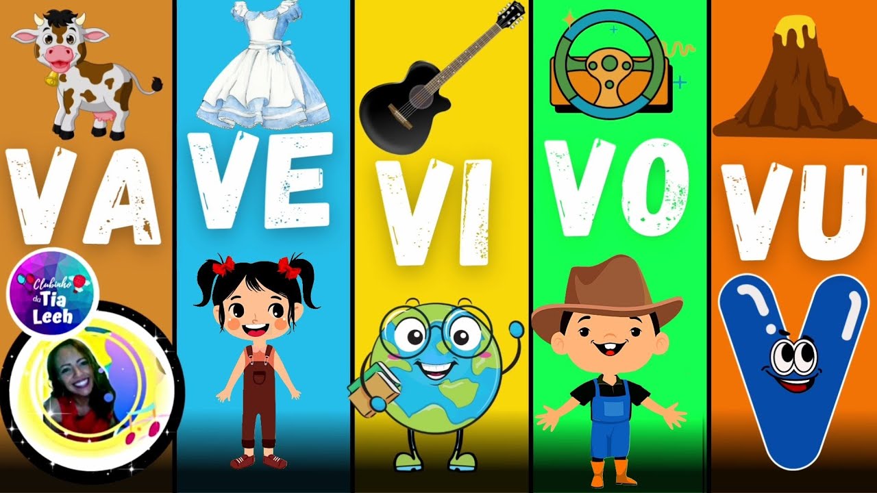 VA VE VI VO VU SÍLABAS COM A LETRA V (( SE INSCREVA )) CRIANÇAS