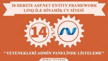 #14 Asp.Net Entity Framework ile Dinamik Cv Sitesi Yetenekleri Admin Panelinde Listeleme