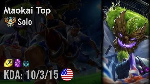 Maokai Top vs Jayce - Solo - NA Challenger Patch 6.10