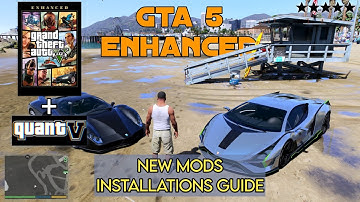 How to Install Mod in GTA 5 Enhanced Version | Install ScriptHookV, QuantV, TrainerV,...