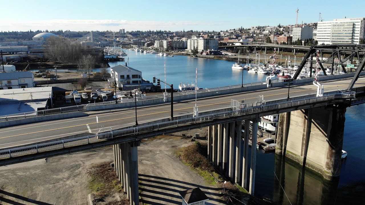 DJI Mavic Air Drone Flight 4K - Tacoma WA.