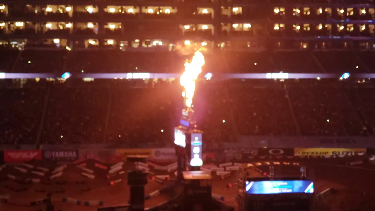 Open show of monster energy supercross at Ford field YouTube